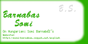 barnabas somi business card